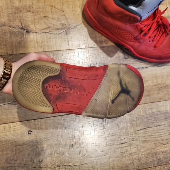 Jordan 5 Retro Red Suedo | Size 8 - Slightly Worn - Picture 7 of 8